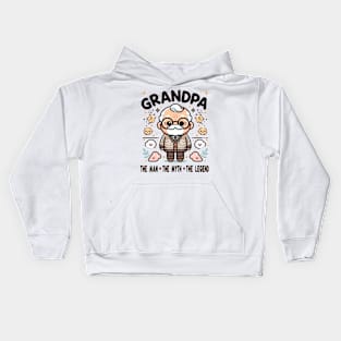 Grandpa: The Man, The Myth, The Legend Kids Hoodie